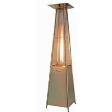 HILAND Quartz Glass Tube Patio Heater, 40000 BTU, Propane, Stainless Steel HLDS01-GTSS